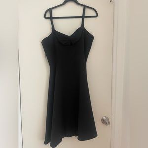 XXL Dress the Population black midi dress